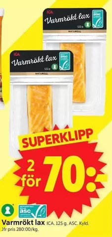 Varmrökt lax