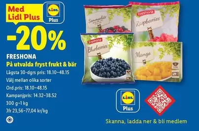 Freshona - Fryst frukt & bär