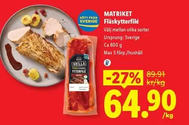 Fläsktterfilé