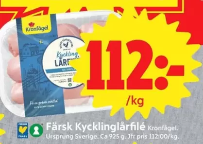 Kronfågel - Färsk Kycklinglårfilé