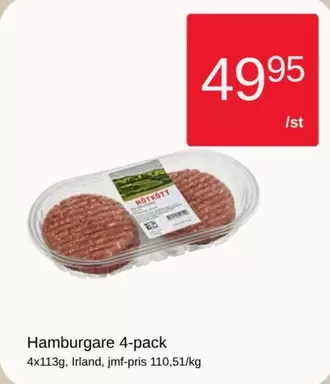 Hamburgare 4-pack