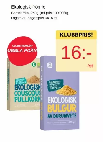 EKO - Ekologisk frömix