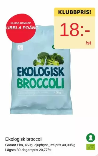 Garant - Ekologisk broccoli