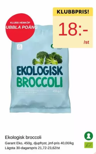Garant - Ekologisk broccoli
