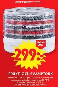 Frukt- och svamptork