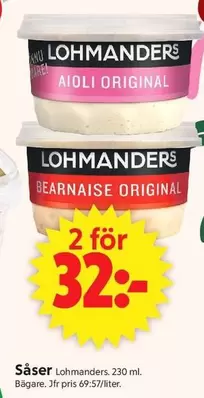 Lohmanders - AIOLI ORIGINAL, BEARNAISE ORIGINAL