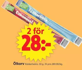 Ridderheims - Ölkorv