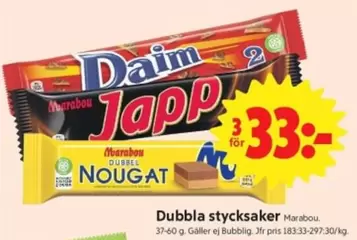 marabou - Daim Japp Dubbel Nougat