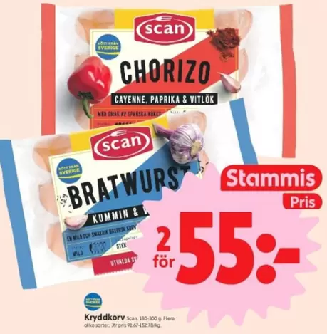 Scan - CHORIZO, BRATWURST