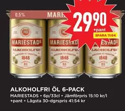 mariestads - ALKOHOLFRI ÖL 6-PACK
