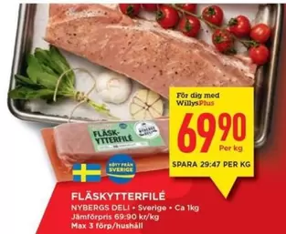 Nybergs Deli - FLÄSKYTTERFILÉ