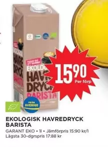 Garant - EKOLOGISK HAVREDRYCK BARISTA