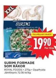 SURIMI FORMADE SOM RAKOR