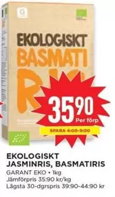 EKO - LOGISKT BASMATI RIS