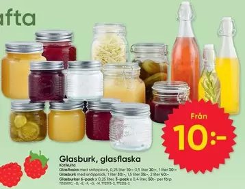 Glasburk, glasflaska
