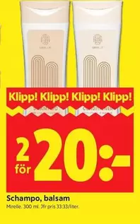 Schampo, balsam