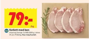 Kotlett med ben