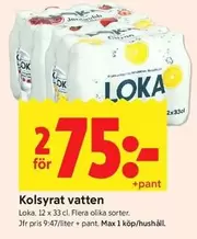 Loka - Kolsyrat vatten