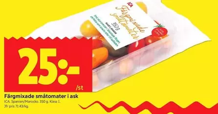 Färggenade småtomater