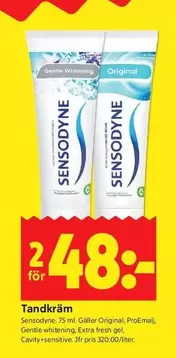 sensodyne - Tandkräm