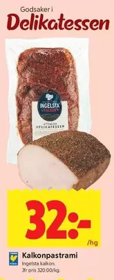 Ingelsta kalkon - Kalkonpastrami