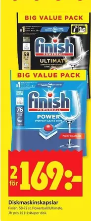 Finish - Diskmaskinskapslar