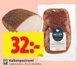 Ingelsta kalkon - Kalkonpastrami