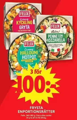 Felix - Frysta portionsrätter