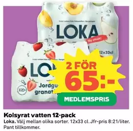 Loka - Kolsyrat vatten