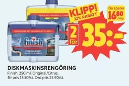 Finish - Diskmaskinsrengöring