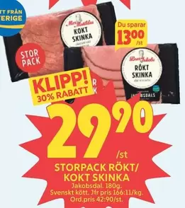 Jakobsdal - RÖKT/ KOKT SKINNA
