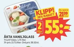 Triumf glass - Äkta vaniljglass