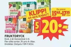FRUKTDRYCK