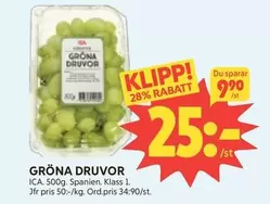 GRÖNA DRUVOR
