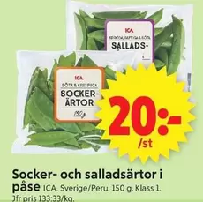 Socker- och salladsärtor