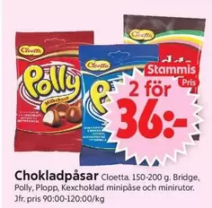 Cloetta - Chokladpåsar