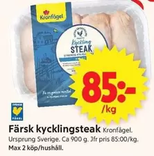 Kronfågel - Kycklingsteak