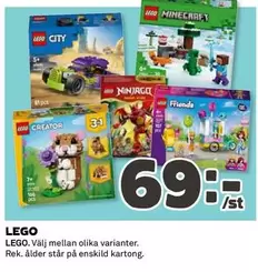 LEGO - City, Minecraft, Ninjago, Friends, Creator
