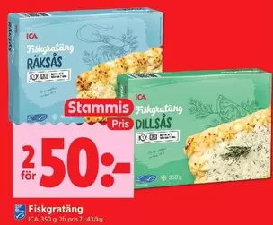 Fiskgratäng RÄKSÅS, Fiskgratäng DILLÅS