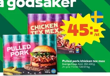 Coop - Pulled pork/chicken tex mex