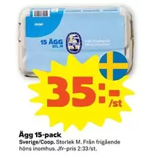 Coop - Ägg 15-pack