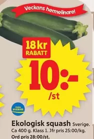 Ekologisk squash