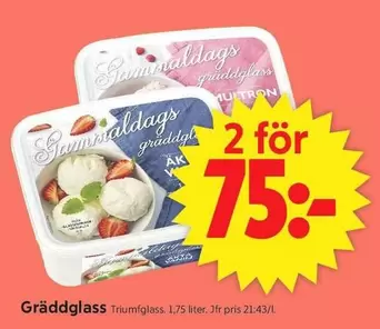 Gräddglass Triumfglass
