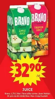 Bravo - Apple Juice / Tropisk Juice