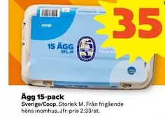 Coop - Ägg 15-pack