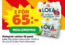 Loka - Kolsyrat vatten 12-pack