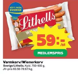 Lithells - Varmkorv/Wienerkorv