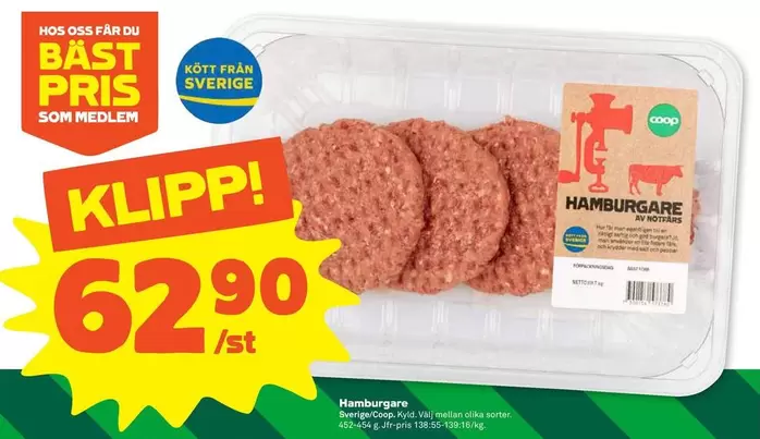 Coop - Hamburgare
