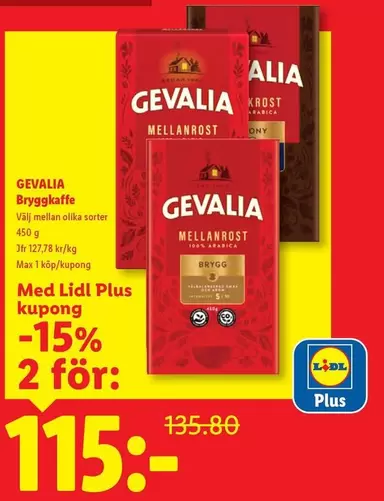 gevalia - Bryggkaffe Mellanrost