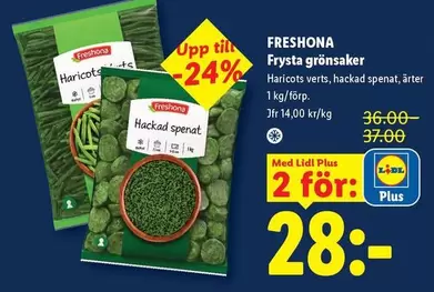 Freshona - Frysta grönsaker Haricots verts
